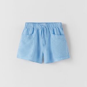 • Zara • Linen Shorts with Pockets